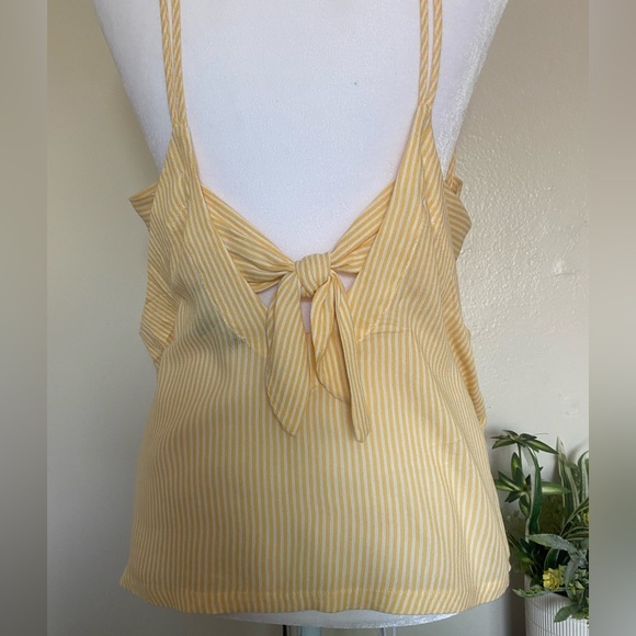 Lulu's Yellow and White Striped‎ Dress women size XS - Picture 6 of 10